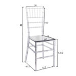 Καρέκλα Tiffany pakoworld διάφανο pc 38x38.5x88εκ - Image 5