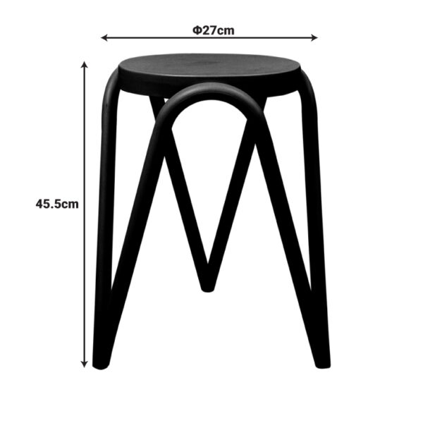 Σκαμπό Serzona pakoworld pp σε μέντα απόχρωση Φ27x45.5εκ - Image 3