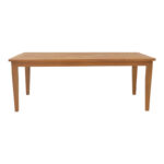 Τραπέζι Mady pakoworld teak ξύλο σε φυσική απόχρωση 200x100x75εκ - Image 2