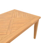 Τραπέζι Mady pakoworld teak ξύλο σε φυσική απόχρωση 200x100x75εκ - Image 4