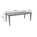 Τραπέζι Mady pakoworld teak ξύλο σε φυσική απόχρωση 200x100x75εκ - Image 6