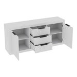 Μπουφές Doha pakoworld σε λευκή απόχρωση 180x45x80.5εκ - Image 3