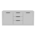 Μπουφές Doha pakoworld σε λευκή απόχρωση 180x45x80.5εκ - Image 4