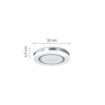 InLight Πλαφονιέρα οροφής LED 36W 3CCT από λευκό και ασημί ακρυλικό D:32cm (42016-C) - Image 2
