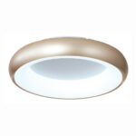 InLight Πλαφονιέρα οροφής LED 24W 3CCT από χρυσαφί και λευκό ακρυλικό D:40cm (42021-B-Golden) - Image 3