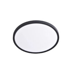 Inlight Πλαφονιέρα οροφής LED 40W 3CCT (by switch on base) σε μαύρη απόχρωση D:50x2