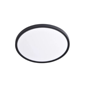 Inlight Πλαφονιέρα οροφής LED 40W 3CCT (by switch on base) σε μαύρη απόχρωση D:50x2