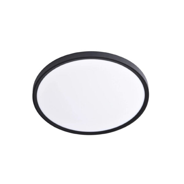Inlight Πλαφονιέρα οροφής LED 40W 3CCT (by switch on base) σε μαύρη απόχρωση D:50x2