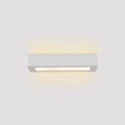 Inlight Επιτοίχιο φωτιστικό λευκό από γύψο 2xE14 D:36cm (43049-B-White)