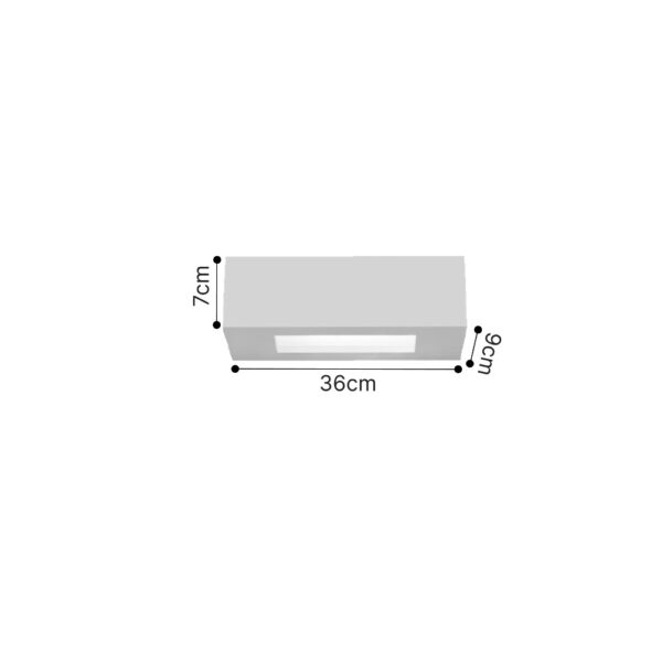 Inlight Επιτοίχιο φωτιστικό λευκό από γύψο 2xE14 D:36cm (43049-B-White) - Image 2