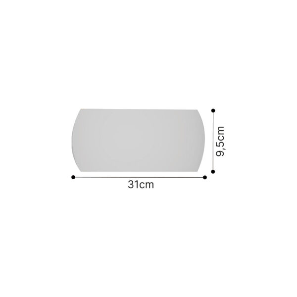 Inlight Επιτοίχιο φωτιστικό λευκό από γύψο 1XE14 D:31cm (43050-White) - Image 2