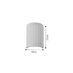 Inlight Επιτοίχιο λευκό φωτιστικό από γύψο 2XGU10 D:22cm (43055-White) - Image 2