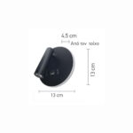 InLight Επιτοίχιο φωτιστικό LED 12W 3000K από μαύρο μέταλλο D:14cm (43418-BL) - Image 2