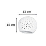 InLight Επιτοίχιο φωτιστικό λευκό από γύψο 1XE27 D:15cm (43421) - Image 2