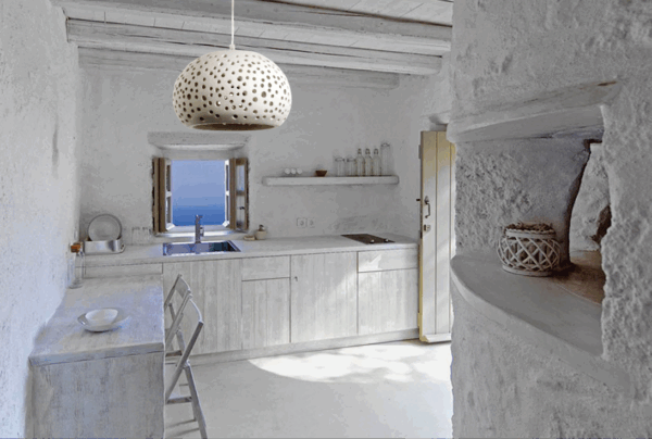 InLight Κρεμαστό φωτιστικό λευκό από γύψο 1XE27 D:28cm (4472) - Image 3