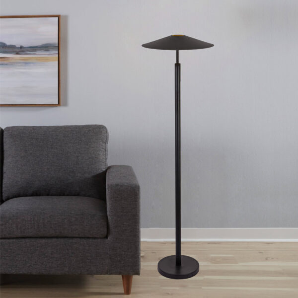 Inlight Eπιδαπέδιο φωτιστικό LED σε μαύρο χρώμα απο μέταλλο, 48x142cm (45033-Black) - Image 3