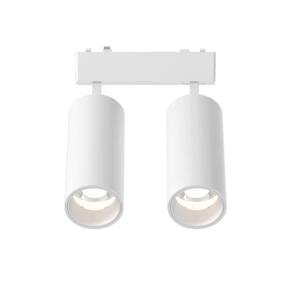 InLight Φωτιστικό LED 2x9W 3CCT για Ultra-Thin μαγνητική ράγα σε λευκή απόχρωση D:16cmX4