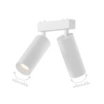 InLight Φωτιστικό LED 2x9W 3CCT για Ultra-Thin μαγνητική ράγα σε λευκή απόχρωση D:16cmX4,4cm (T05205-WH) - Image 3