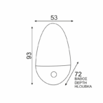 ΛΑΜΠΑΚΙ ΝΥΚΤΟΣ LED ΜΕ ΔΙΑΚΟΠΤΗ ON-OFF 1W 4000K 230V - Image 2