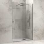 Καμπίνα από τοίχο σε τοίχο με διάφανο κρύσταλλο ANIMUS 400 Cromo KARAG 140x200cm