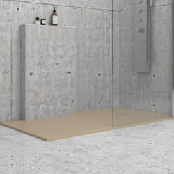 Ντουζιέρα ορθογώνια υψηλής αντοχής CLASSIC Beige KARAG 140x80cm