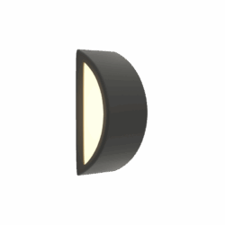 it-Lighting Clear 1xΕ27 Outdoor Up-Down Wall Lamp Anthracite D32cmx13cm (80202744)