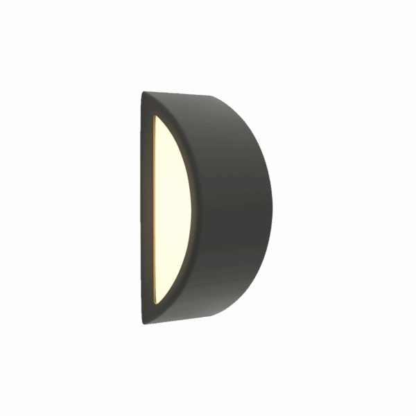 it-Lighting Clear 1xΕ27 Outdoor Up-Down Wall Lamp Anthracite D32cmx13cm (80202744)