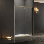 Καμπίνα από τοίχο σε τοίχο με διάφανο κρύσταλλο EFE 400 Gold KARAG 120x190cm