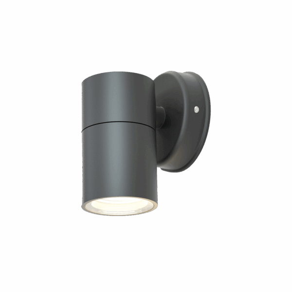it-Lighting Eklutna 1xGU10 Outdoor Wall Lamp Anthracite D:11.3cmx11.3cm (80200544)