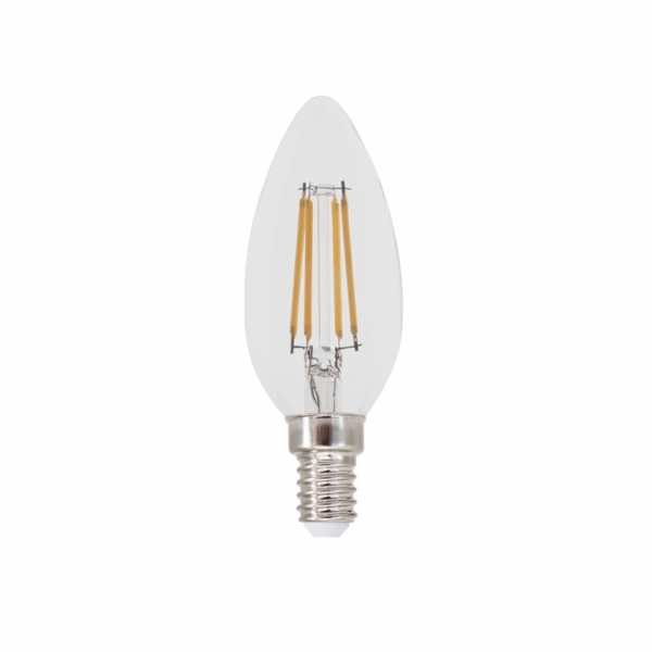 LED FILAMENT E14 DIM C35 5W 4000K 230V AC 690LM RA80 30000H 360°