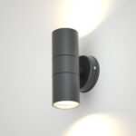 it-Lighting Ouachita 2xGU10 Outdoor Up-Down Wall Lamp Anthracite D15.2cmx11.3cm (80200644) - Image 2