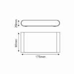 LED SMD WALL LUMINAIRE 11W 570LM 60° 230V AC 3.000K MATT WHITE CRI80 IP54 30.000HRS - Image 2