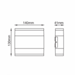 ^LED SMD WALL LUMINAIRE 9W 480LM 110° 230V AC 3.000K DARK GREY CRI80 IP54 30.000HRS - Image 3