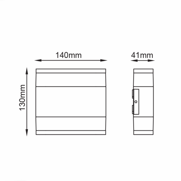 ^LED SMD WALL LUMINAIRE 9W 480LM 110° 230V AC 3.000K DARK GREY CRI80 IP54 30.000HRS - Image 3