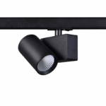 SAND BLACK LED TRACK LUMINAIRE 20W 4000K 1-PHASE 38° 2400LM 230V AC Ra80 5YRS