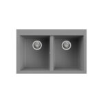 Νεροχύτης κουζίνας QUADRA 350 Titanium 73 ELLECI 79x50cm