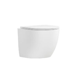 Λεκάνη αναρτώμενη rimless με κάλυμμα MILOS LT 046E White Glossy KARAG