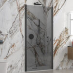 Καμπίνα από τοίχο σε τοίχο με fume κρύσταλλο S 28 ALTO PORTA Black KARAG 90x200cm