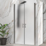 Καμπίνα από τοίχο σε τοίχο με icy κρύσταλλο S 28 ALTO SALLON Cromo KARAG 125x200cm