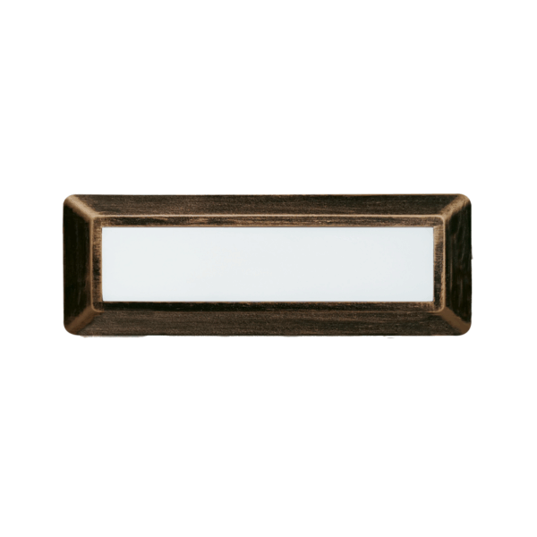 LED WALL RECTANGLE LUMINAIRE RUST 230V AC IP65 4W 3000K 290LM RA80