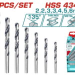 TOTAL ΕΠΑΓΓ. ΣΕΤ ΤΡΥΠΑΝΙΑ HSS DIN4341 7ΤΕΜ (TACSD0075)