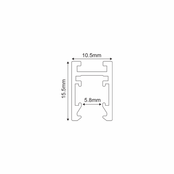 ΜΙΝΙ ΜΑΓΝΗΤΙΚΗ ΡΑΓΑ ΟΡΟΦΗΣ/ΚΡΕΜΑΣΤΗ 24V DC 1Μ ΜΑΥΡΗ - Image 2