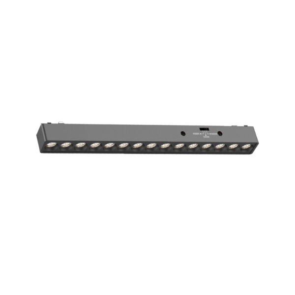 Inlight Φωτιστικό LED 15W 3CCT για Ultra-Thin μαγνητική ράγα σε μαύρη απόχρωση D:33