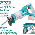 TOTAL ΣΠΑΘΟΣΕΓΑ ΜΠΑΤ. Li-ion 20V ΧΩΡΙΣ ΜΠΑΤΑΡΙΑ & ΦΟΡΤΙΣΤΗ (TRSLI1152)