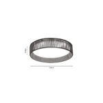 Inlight Πλαφονιέρα οροφής LED 45W 3CCT (by switch on base) από σχοινί και ακρυλικό D:53cm (42039-A) - Image 2