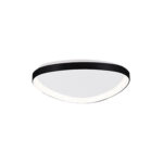 Inlight Πλαφονιέρα οροφής LED 25W 3CCT από μαύρο μέταλλο και ακρυλικό D:61