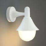 it-Lighting Rabun 1xE27 Outdoor Wall Lamp White D:24.5cmx23.5cm (80202524) - Image 2