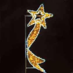 FALLING STAR WITH RIBBON 372LED ΣΧΕΔ 8m ΜΟΝΟΚ 9