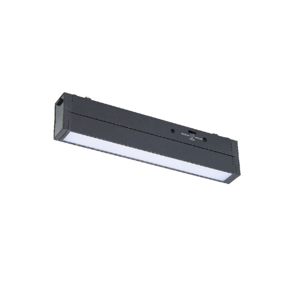 Inlight Γραμμικό φωτιστικό LED 20W 3CCT για ultra thin ράγα σε μαύρη απόχρωση D:62X2