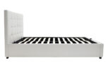 Κρεβάτι Roi pakoworld 160x200 PU λευκό ματ + αποθηκευτικό χώρο - Image 5